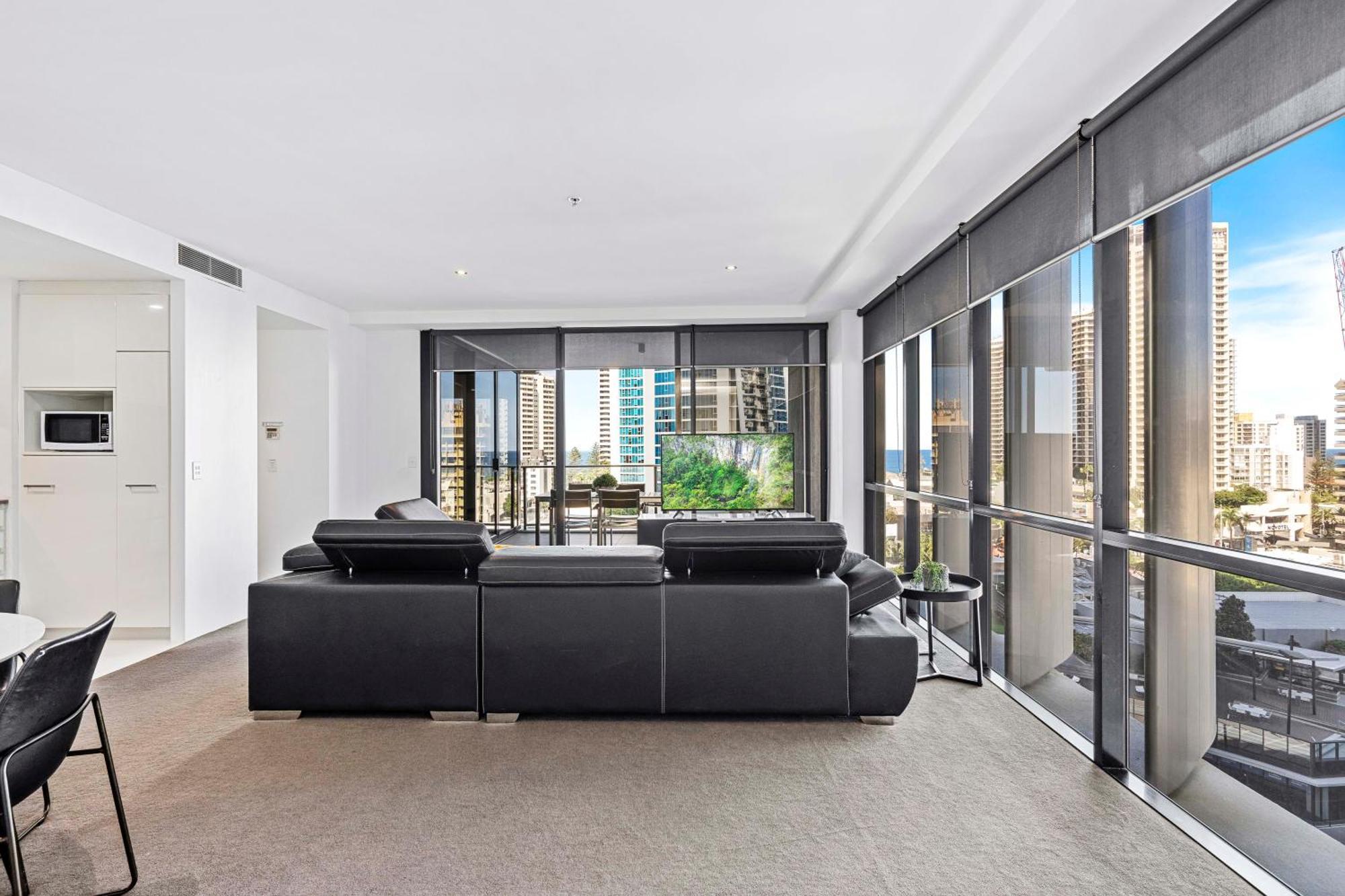 Ocean View Apartments With Balcony - Circle On Cavill - Central Location! - Self Contained & Privately Managed Guldkusten Exteriör bild